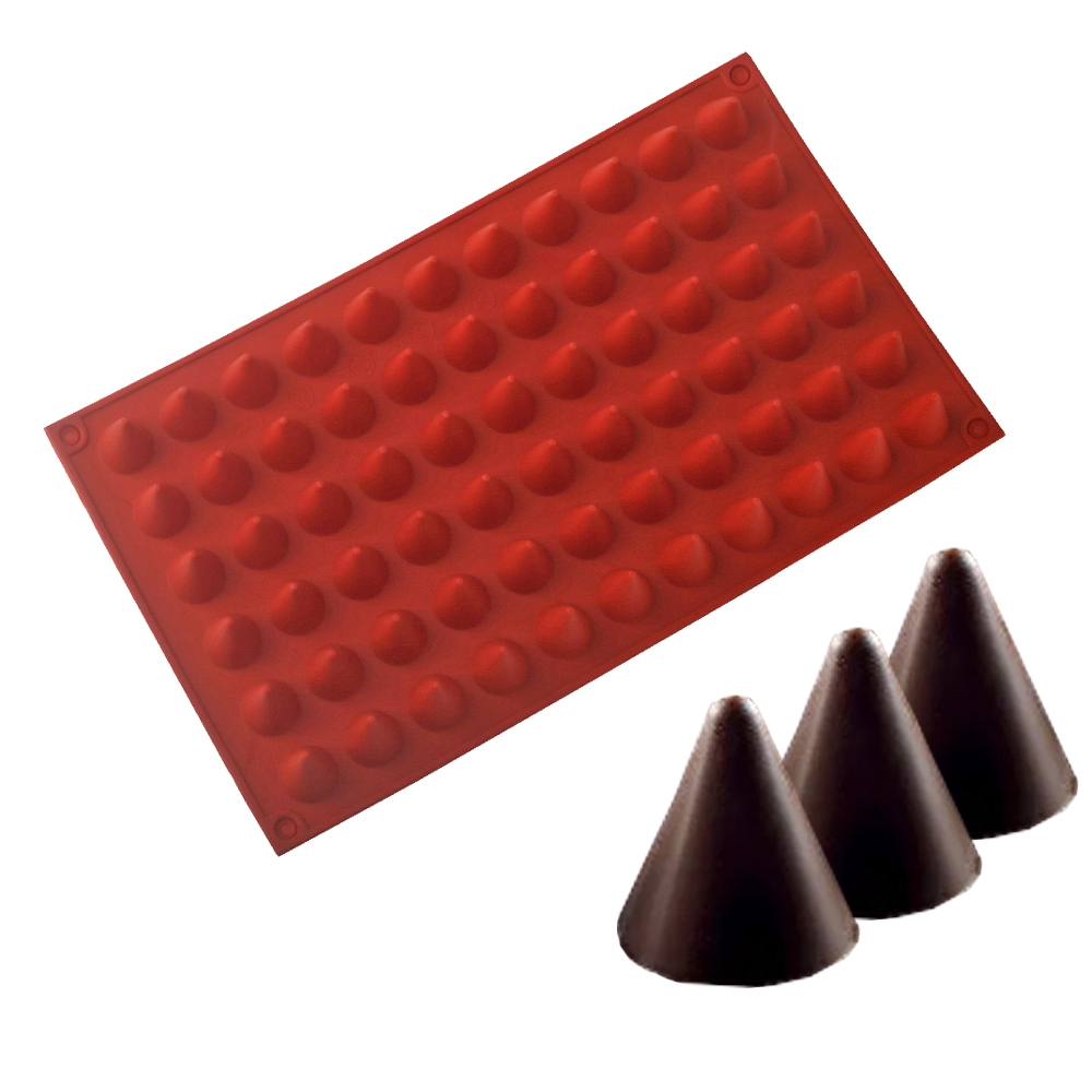 シリコンコーンチョコレートベーキングモールド、食品グレード、 - Kitchen Baking Molds のレビューと価格