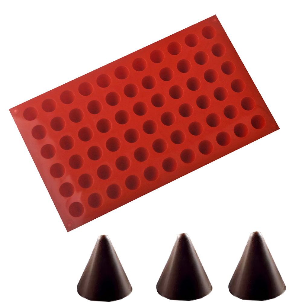 シリコンコーンチョコレートベーキングモールド、食品グレード、 - Kitchen Baking Molds のレビューと価格