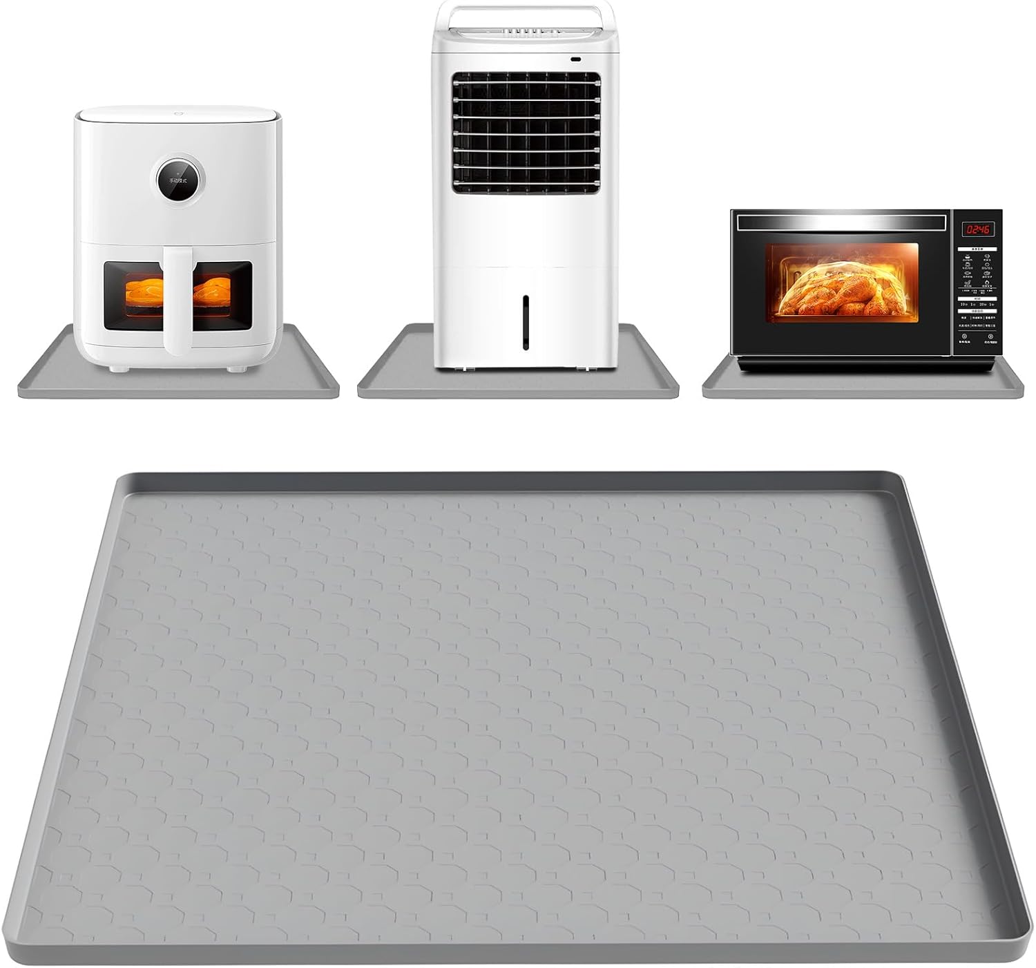 耐熱シリコンマット 滑り止め 防水 エアフライヤーマット キ - Kitchen Baking Table のレビューと価格