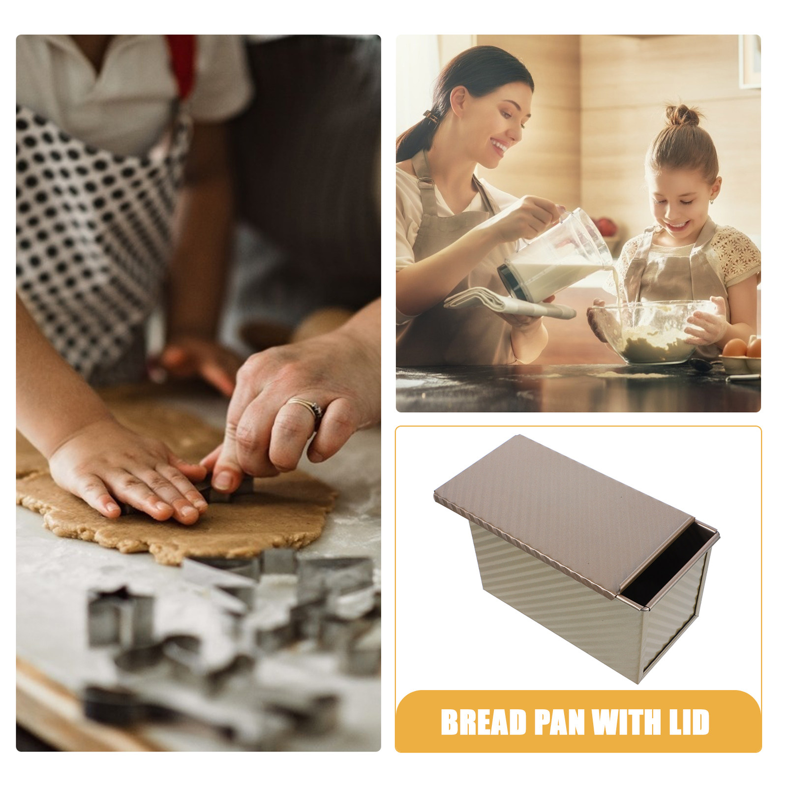 長方形波模様トースト型 金属製パン型 ノンスティックベーキン - Kitchen Baking Pan のレビューと価格