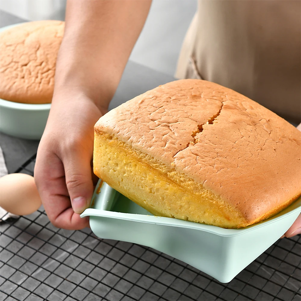 正方形のシリコンケーキモールド,簡単なリリース,ケーキパン, - Kitchen Baking Store のレビューと価格