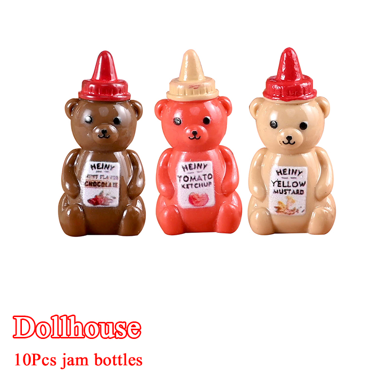10 個 1/12 ドールハウス模擬リトルベアジャムボトルド - Miniature Baking Kitchen のレビューと価格