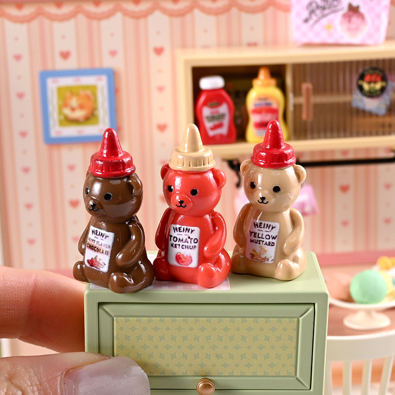 10 個 1/12 ドールハウス模擬リトルベアジャムボトルド - Miniature Baking Kitchen のレビューと価格