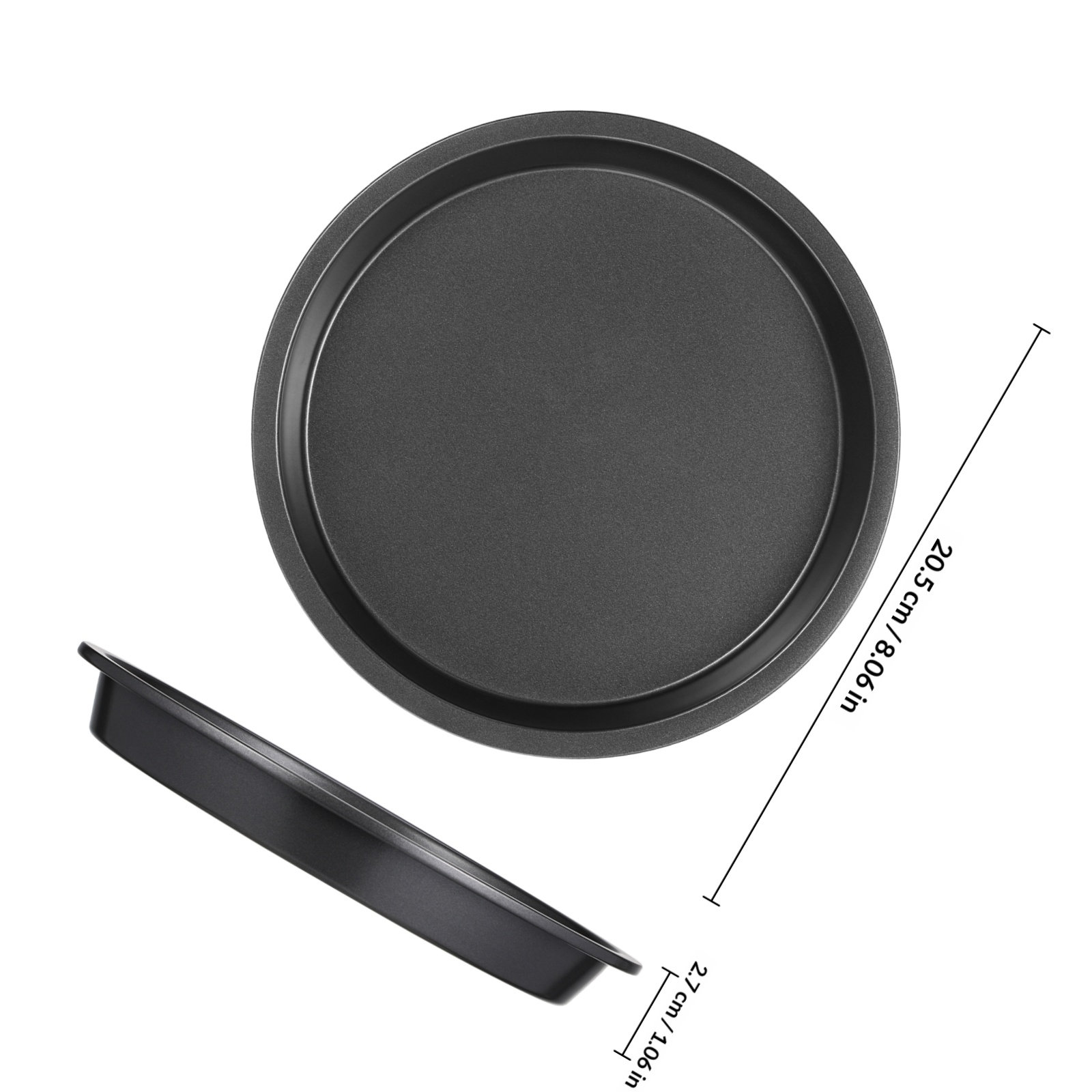 丸型ケーキ型 炭素鋼製 ノンスティック加工 丈夫なピザ焼きト - Kitchen Baking Pan のレビューと価格