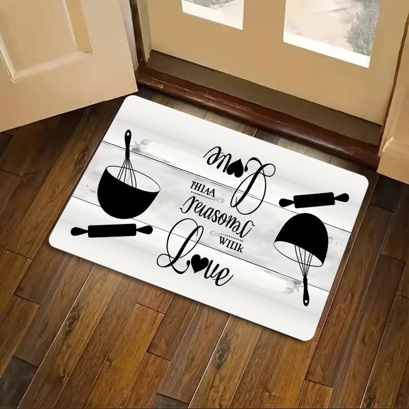 キッチンベーキング用品愛の言葉ドアマット滑り止めキッチン玄関 - Kitchen Living Baking Mats のレビューと価格