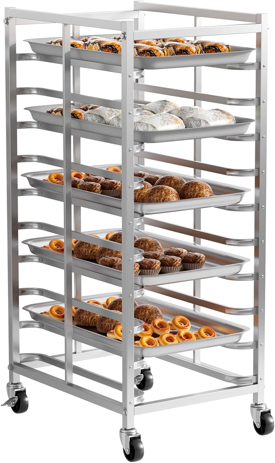 業務用ステンレス製ベーキングラック（車輪付き）、シートパン収 - Kitchen Baking Cart のレビューと価格