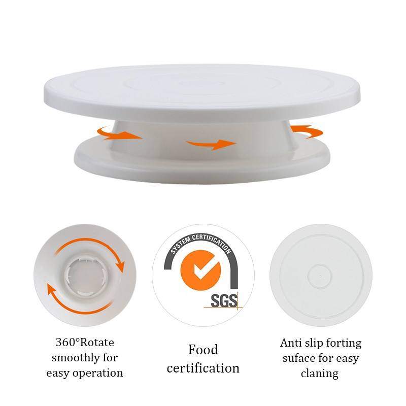 Fais-プラスチックケーキターン、回転ケーキプラスチックフ - Kitchen Baking Table のレビューと価格