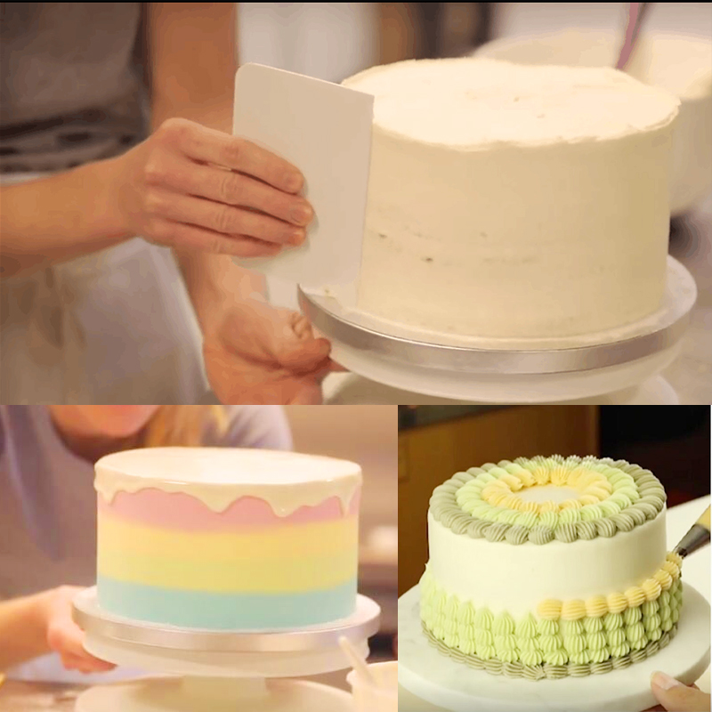 Fais-プラスチックケーキターン、回転ケーキプラスチックフ - Kitchen Baking Table のレビューと価格