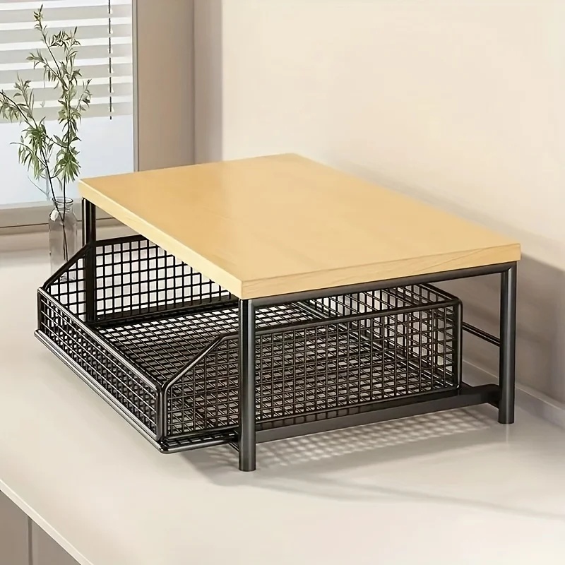 引き出しとベーキングラック付き縦型電子レンジスタンド、多機能 - Kitchen Baking Drawer のレビューと価格