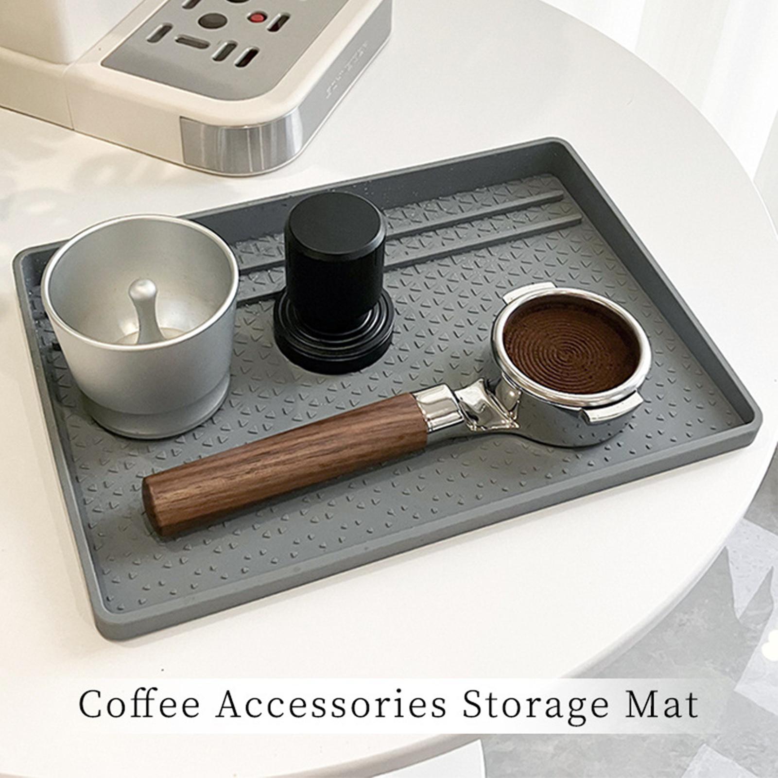 コーヒー粉キャッチャートレイ 耐熱シリコンマット コーヒータ - Kitchen Baking Station のレビューと価格
