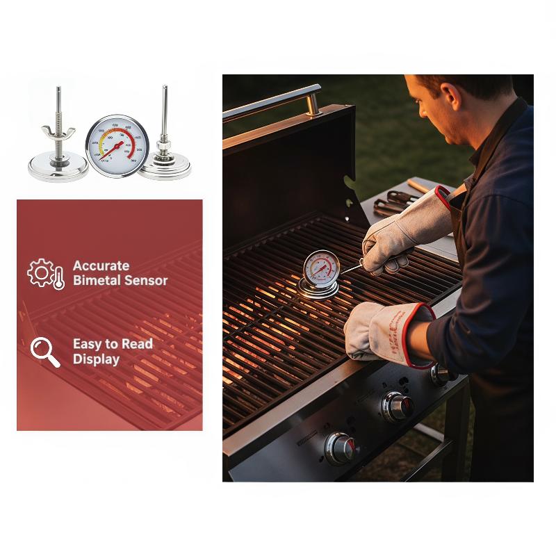 グリル用温度計 0-120 ℃   正確なアナログ温度計 5 - Oven Thermometer Analog のレビューと価格