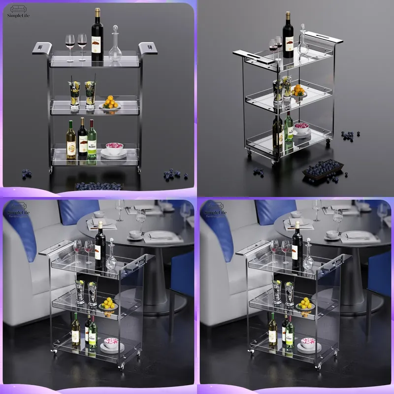 モダンな3段キッチンカート、収納棚付き、調理、ベーキング、ス - Kitchen Baking Cart のレビューと価格