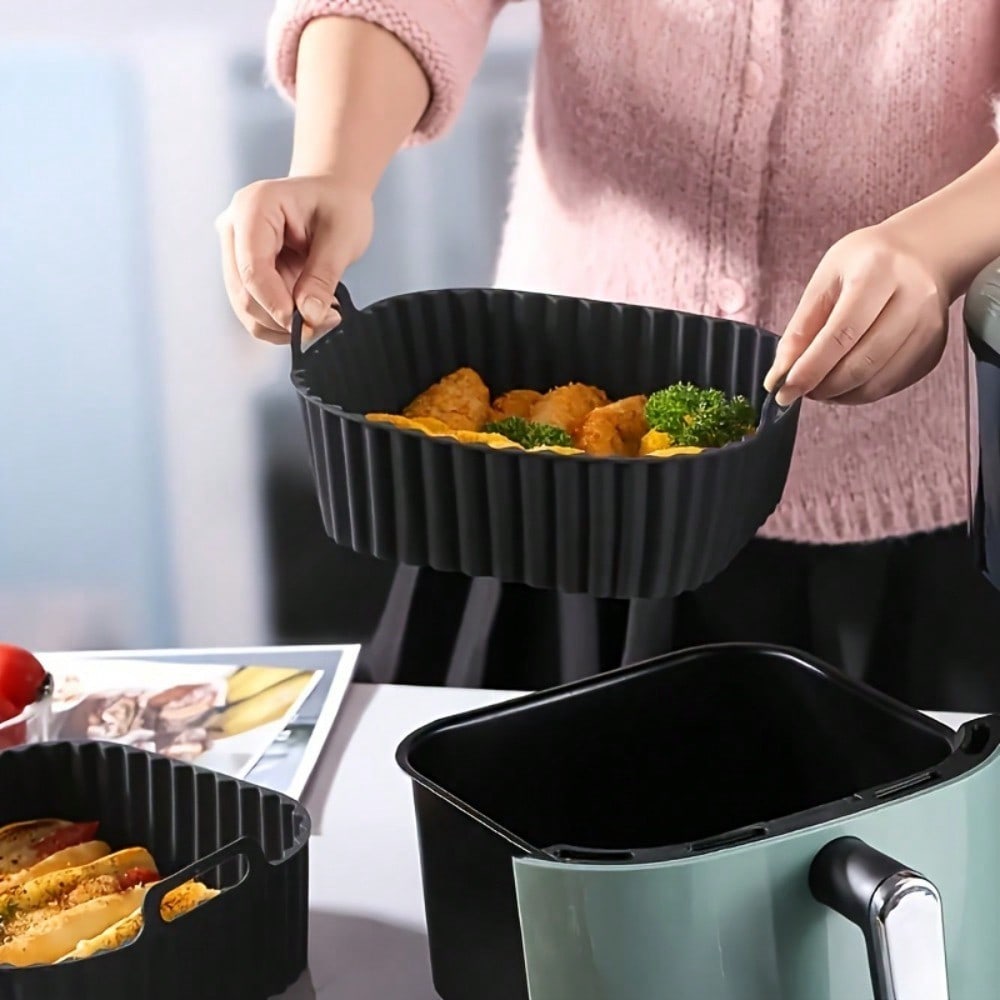 1個入り再利用可能なシリコン製エアフライヤーライナー、エアフ - Kitchen Baking Store のレビューと価格