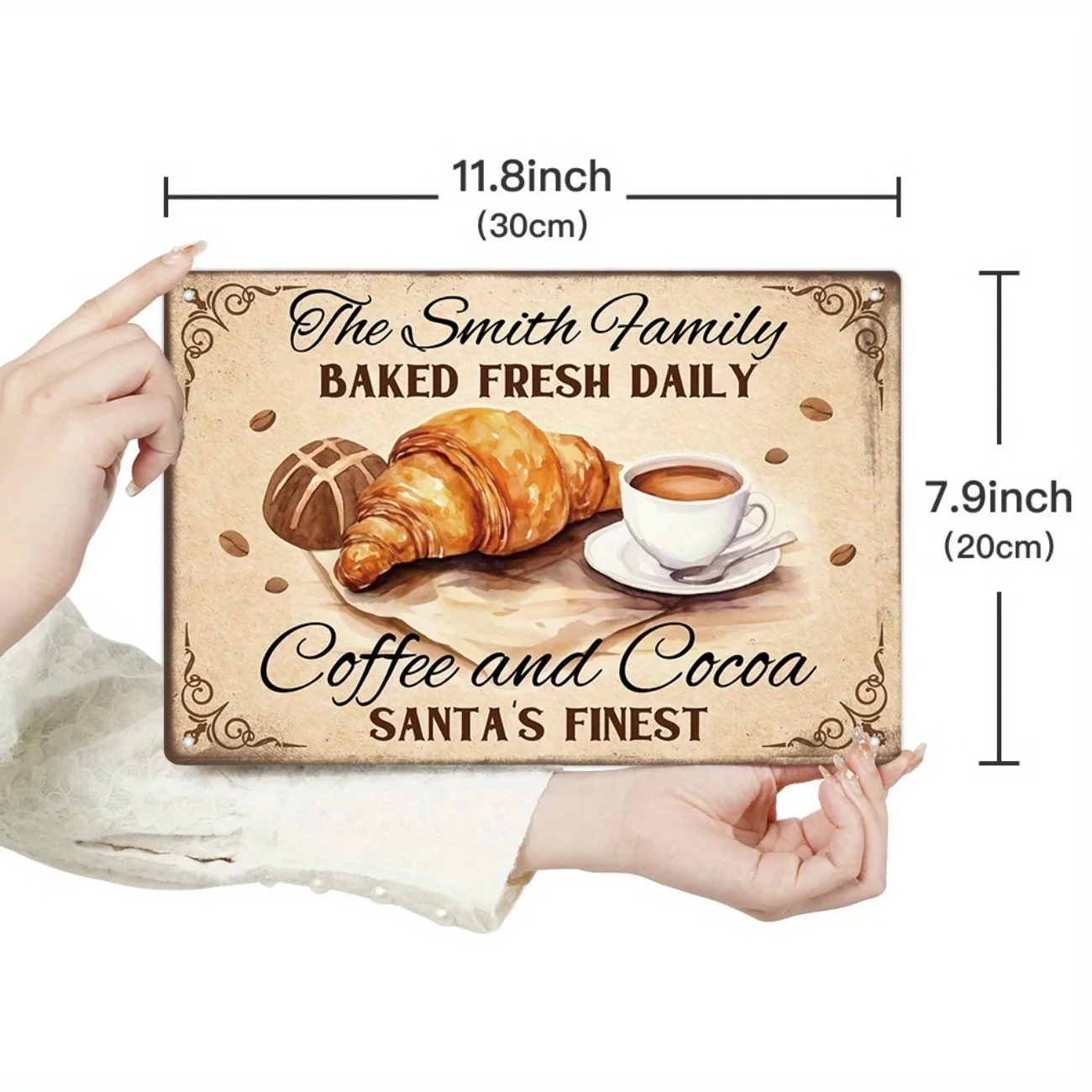 [2Dフラット]素朴な農家風ベーキングメタルプレートカスタム - Kitchen Baking Wall Art のレビューと価格