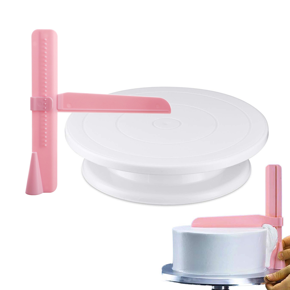プラスチックケーキターンテーブルキッチンベーキングツールセッ - Kitchen Baking Table のレビューと価格