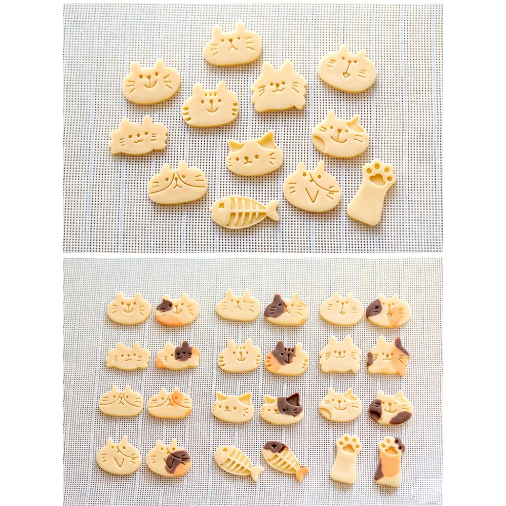 かわいい子猫DIYスタンプクッキーカッター焼き型ベーキングア - Kitchen Baking Store のレビューと価格