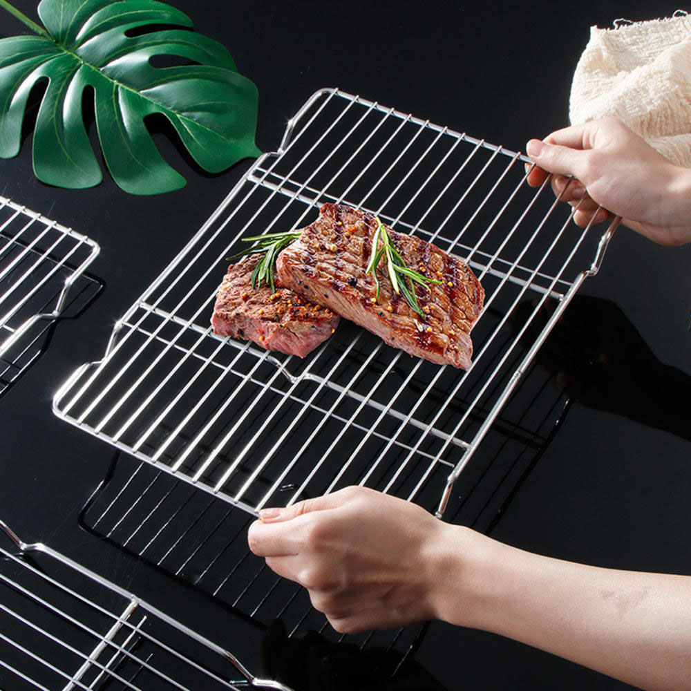 ステンレススチール バーベキューメッシュマット 再利用可能  - Kitchen Baking Store のレビューと価格