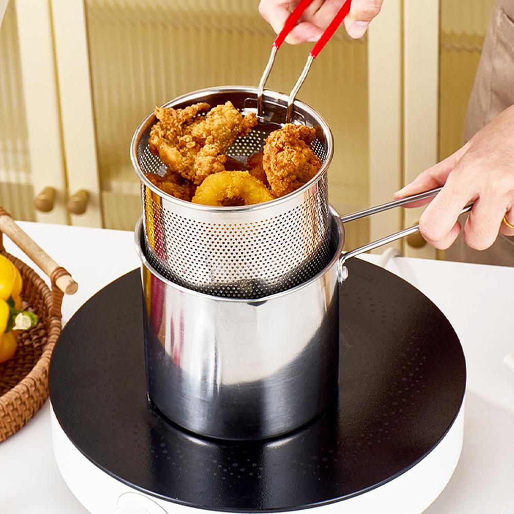 ステンレス製ディープフライヤーポット、ストレーナーバスケット - Miniature Baking Kitchen のレビューと価格