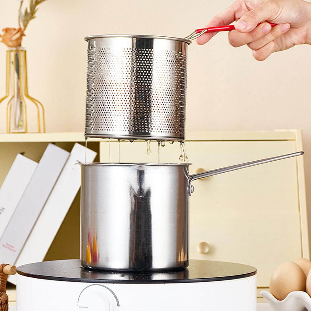 ステンレス製ディープフライヤーポット、ストレーナーバスケット - Miniature Baking Kitchen のレビューと価格